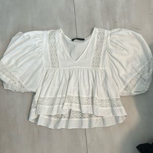 White Zara Top XS